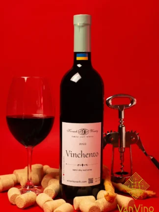 Вінченто, напівсухе червоне вино, Kovach Winery, 2022 рік