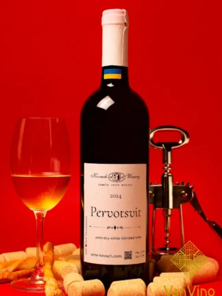 Первоцвіт, напівсухе біле вино, Kovach Winery, 2024 рік