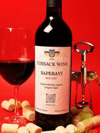 Сапераві, вино червоне сухе, Cossack Wine, 2024 рік